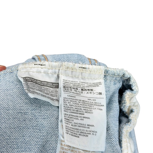 LEVIS Levi's Pride Denim Trucker Jean Jacket Women's XL Light Wash Rainbow - Picture 5 of 7